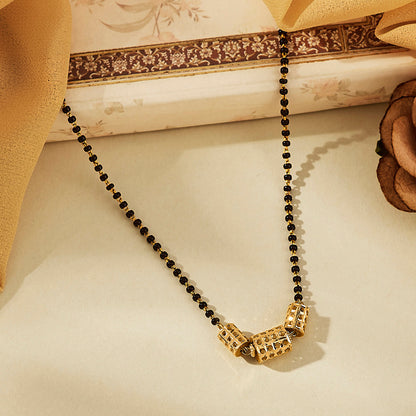 Ornate Link Gold Modern Mangalsutra for Women