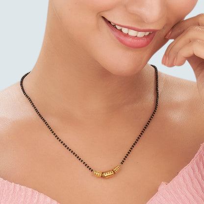 Ornate Link Gold Modern Mangalsutra for Women