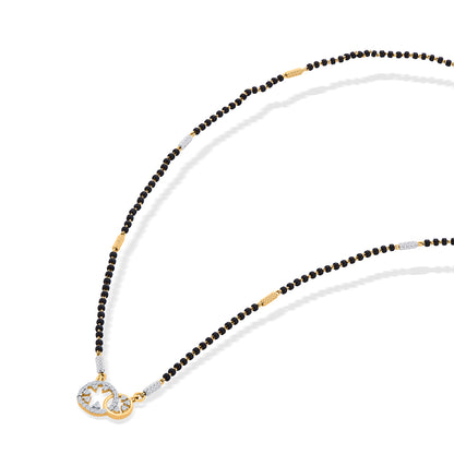 Twin Loop Gold Modern Mangalsutra for Women