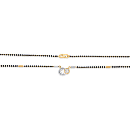 Twin Loop Gold Modern Mangalsutra for Women