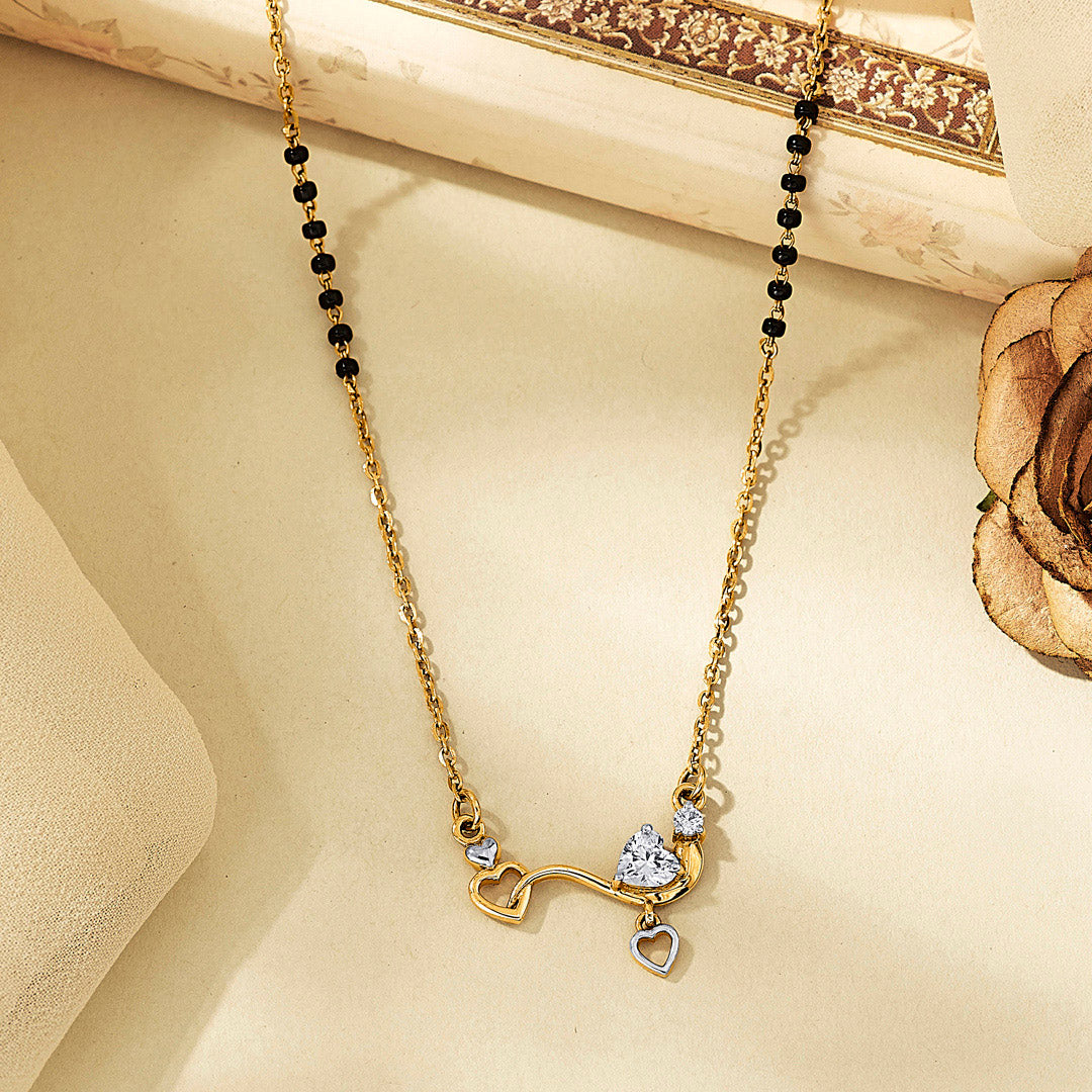 Hruday Sparsh Gold Modern Mangalsutra for Women