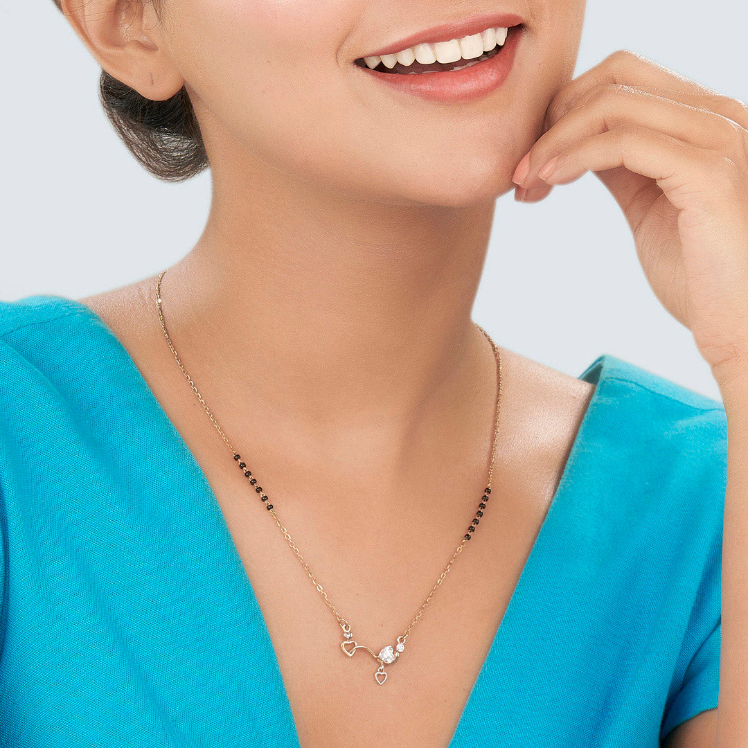 Hruday Sparsh Gold Modern Mangalsutra for Women