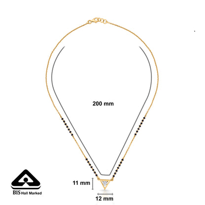 Viva Spark Gold Modern Mangalsutra for Women