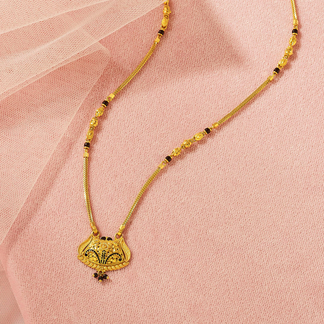 Sacred Bloom Traditional Gold Mangalsutra