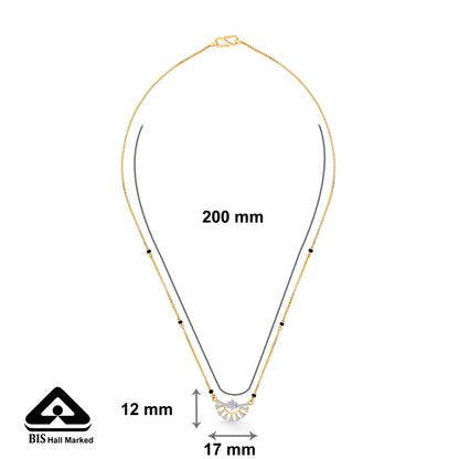 Dawncrest Gold Modern Mangalsutra for Women