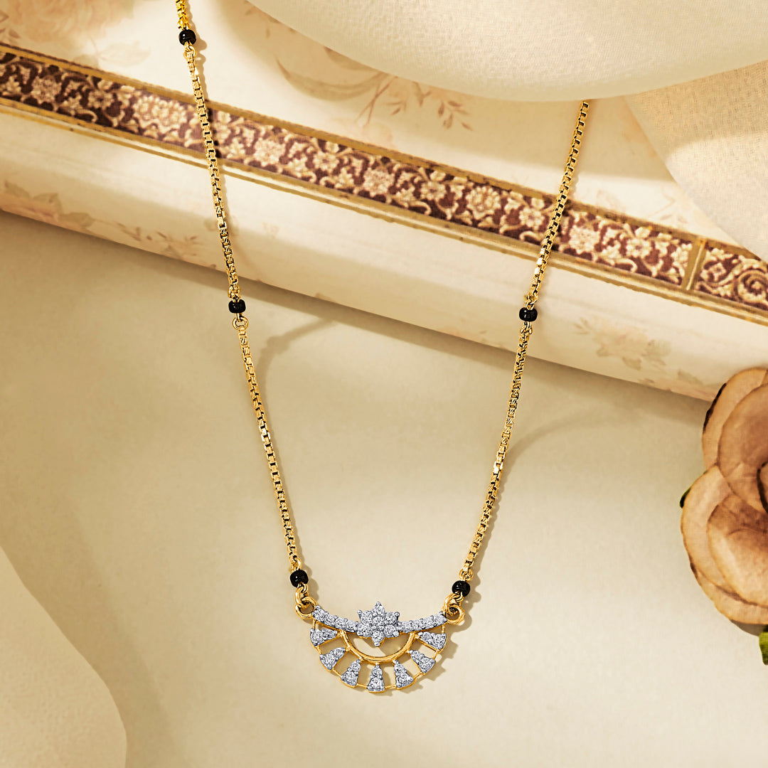 Dawncrest Gold Modern Mangalsutra for Women