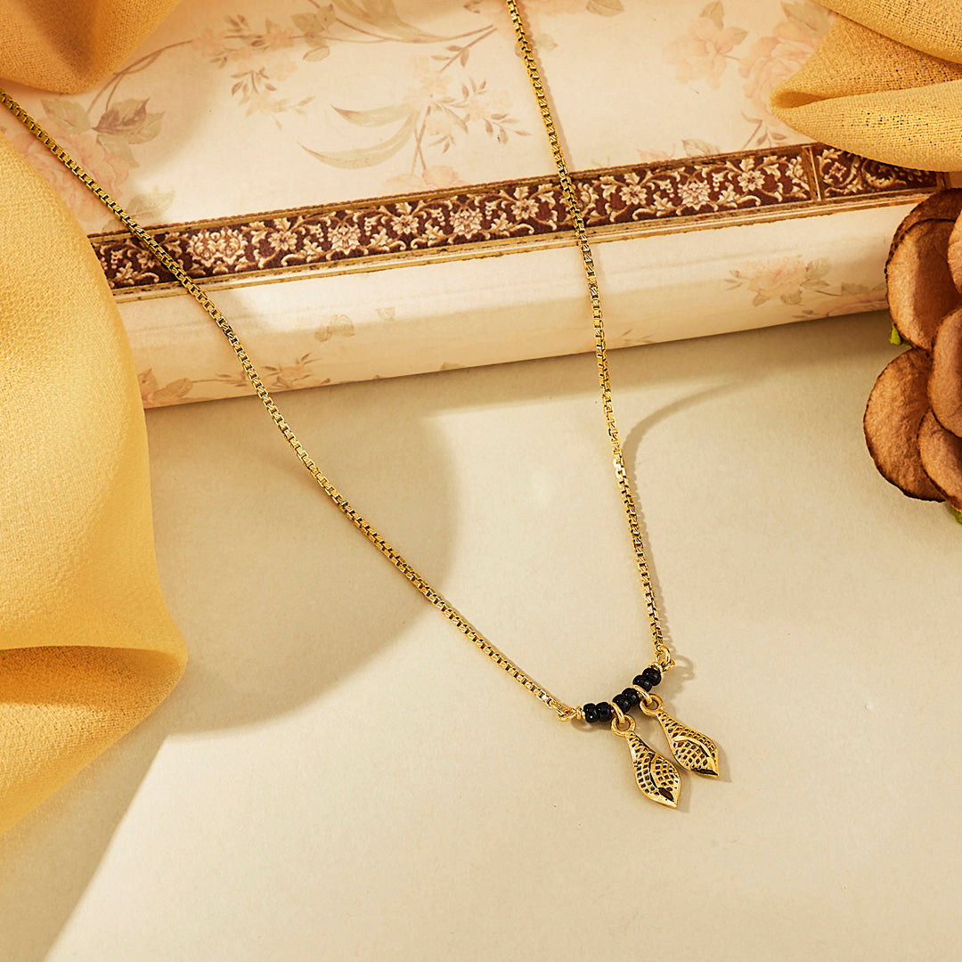 Orvella Brilliance Gold Modern Mangalsutra for Women