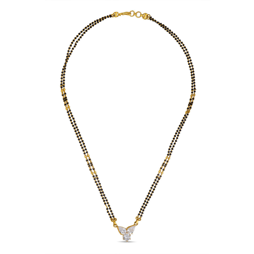 Studded Essence Modern Gold Mangalsutra