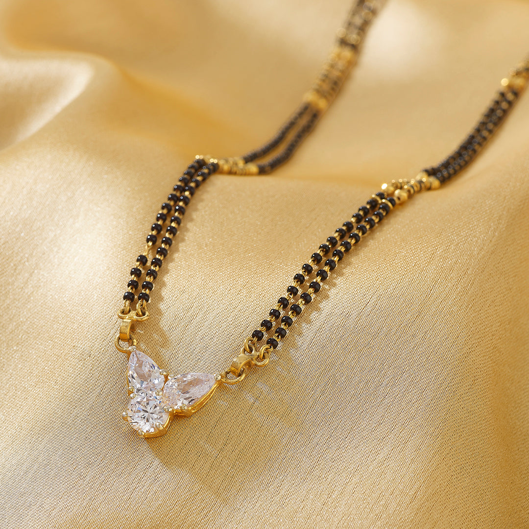 Studded Essence Modern Gold Mangalsutra
