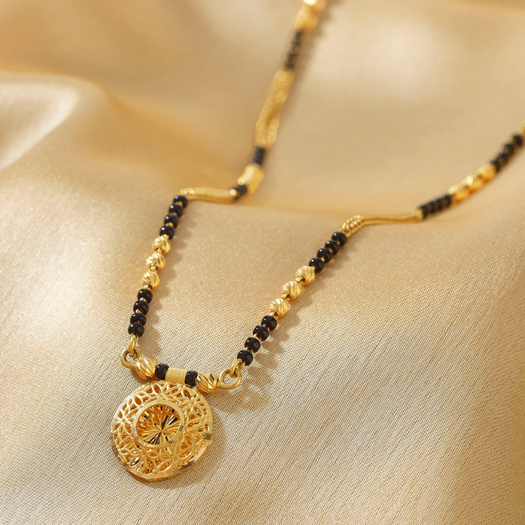 Radiant Circle Modern Gold Mangalsutra