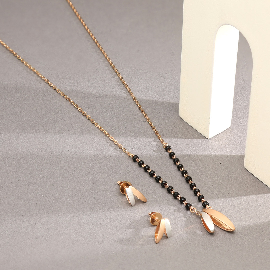 Rose twine Gold Mangalsutra for Her