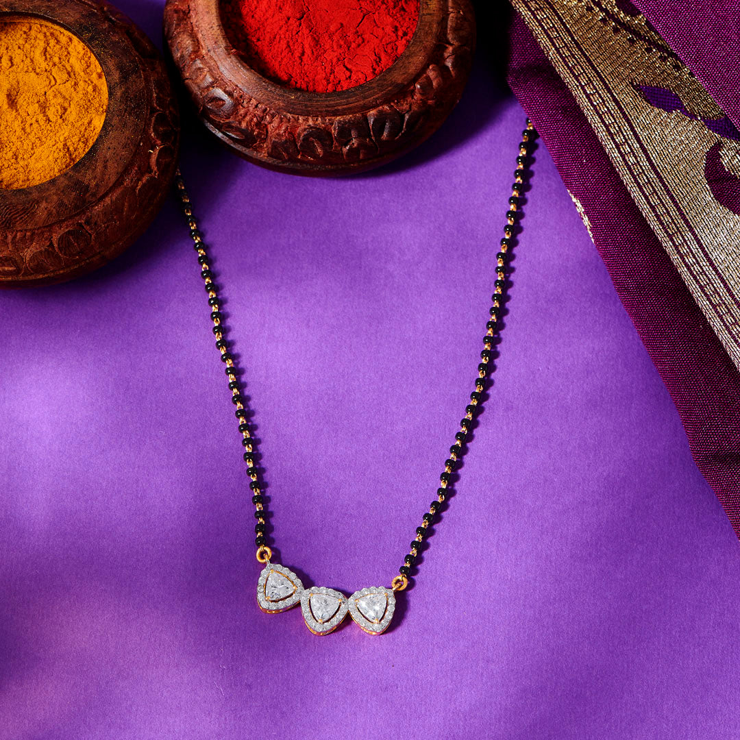 Ivory Embrace Fancy Mangalsutra