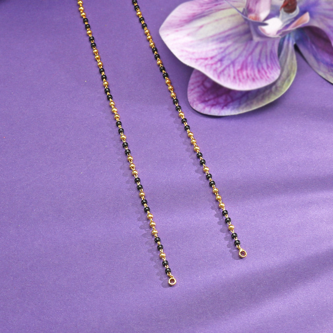 traditional gold mangalsutra chain