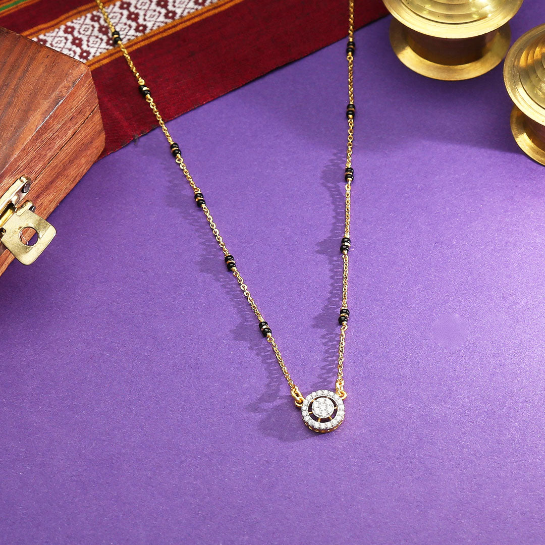 round oath fancy mangalsutra