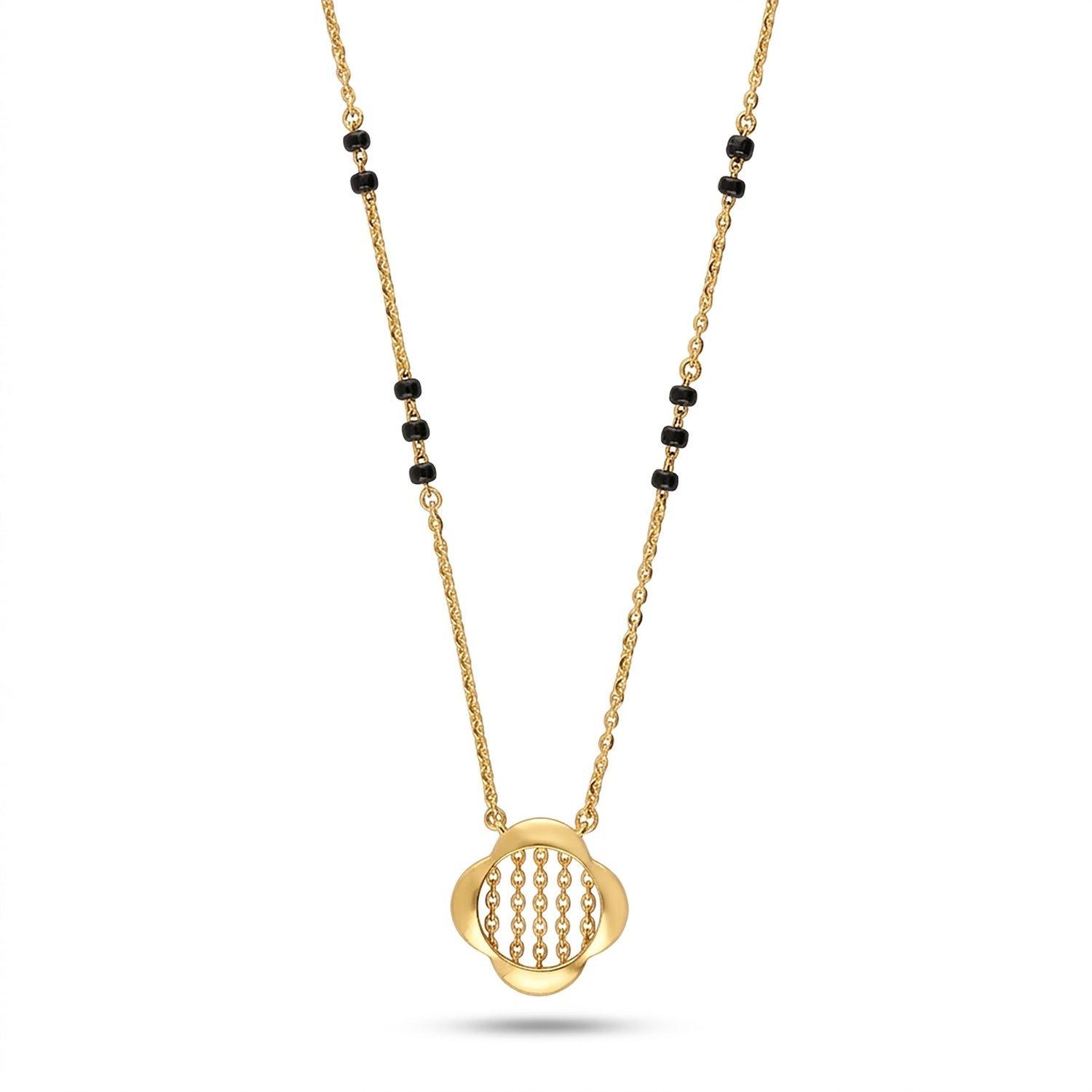 Chain Cluster 9Kt Gold Mangalsutra