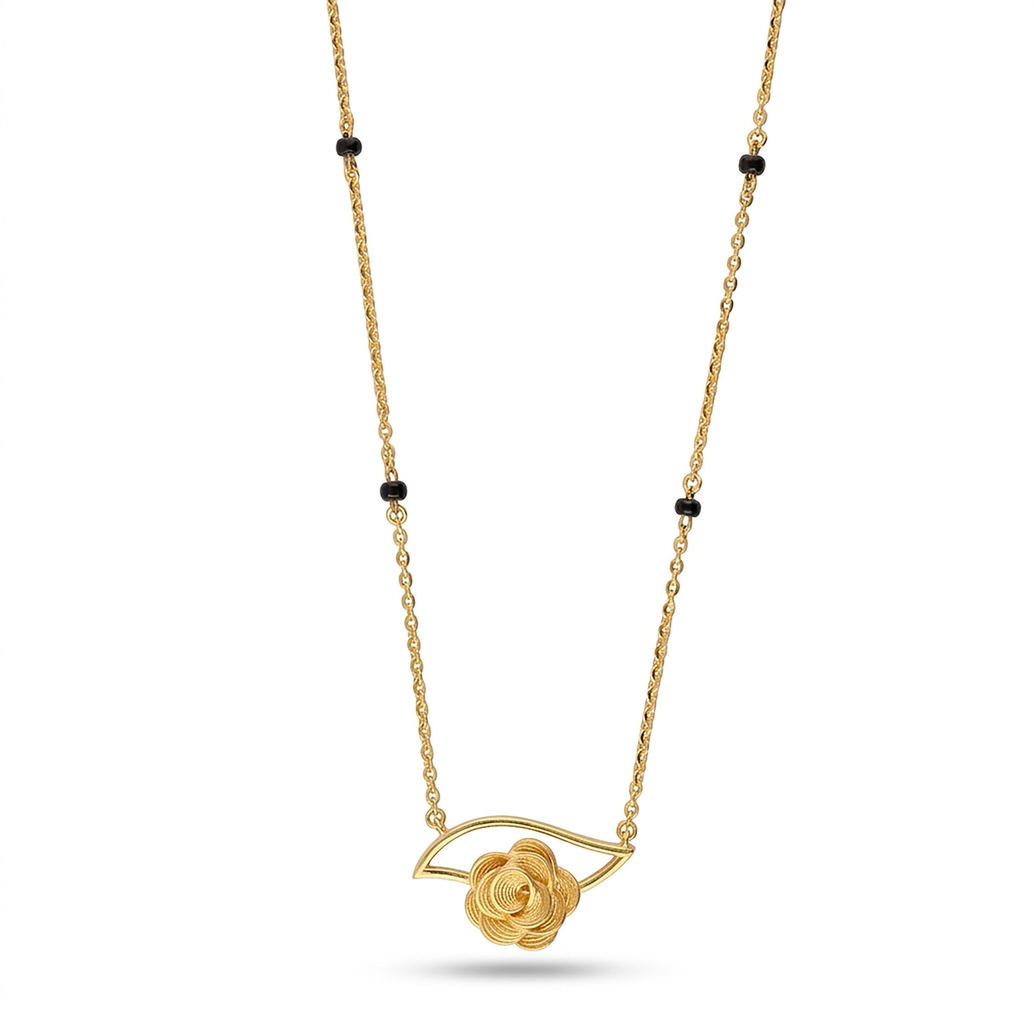 Floral Lustre 9Kt Gold Mangalsutra