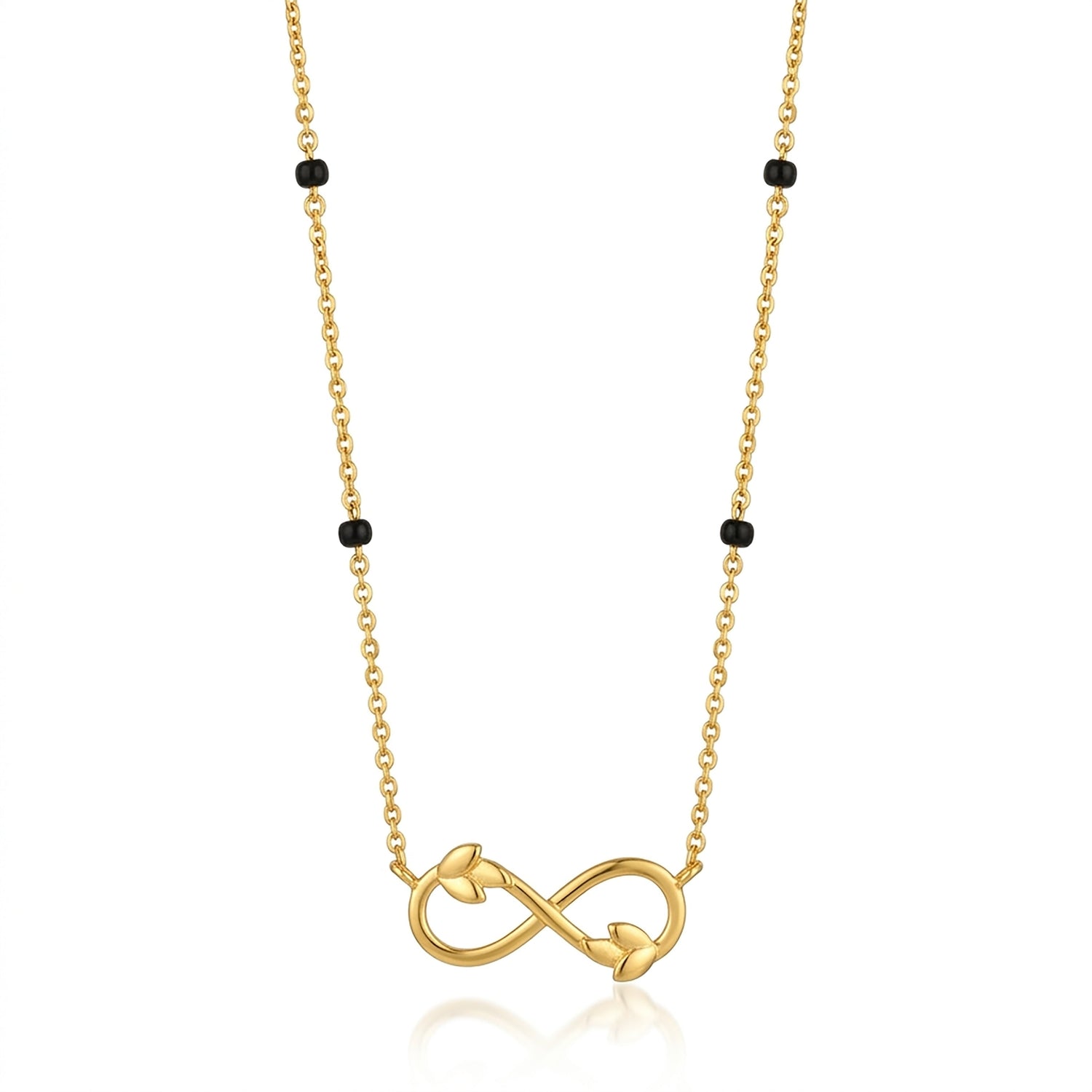 Infinity & Petals 9Kt Gold Mangalsutra