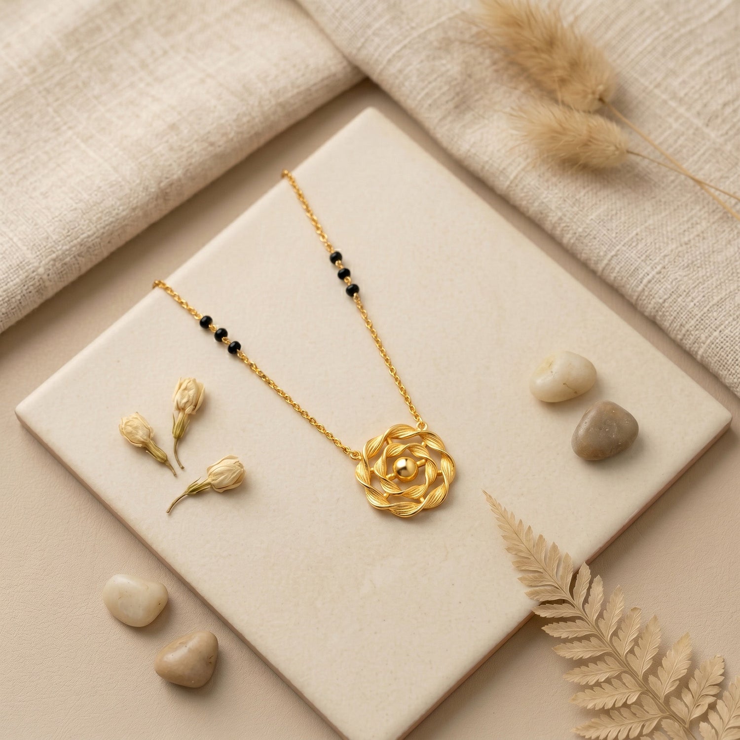 Radiant Orbits 9Kt Gold Mangalsutra