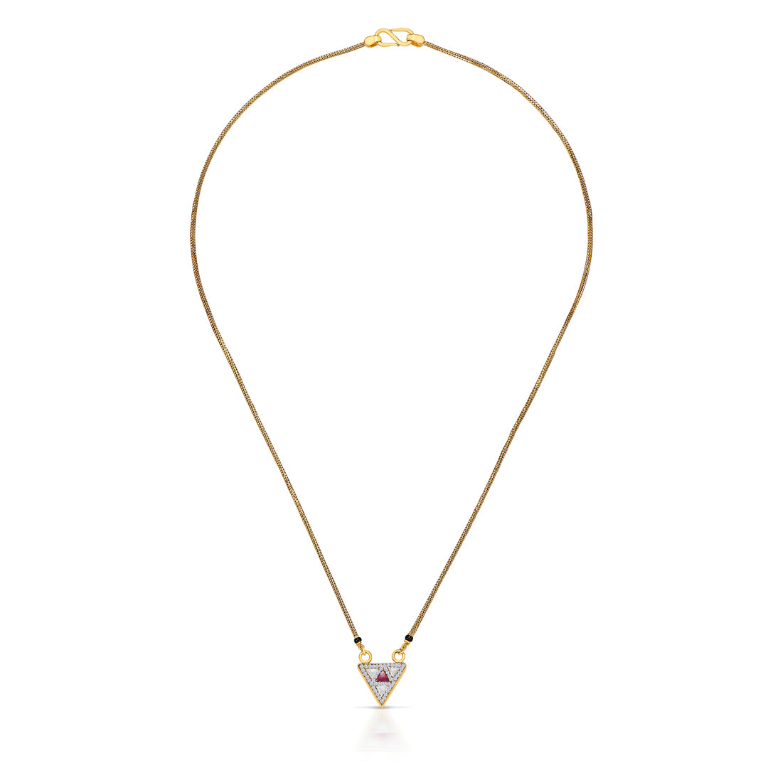 Heart Gold Modern Mangalsutra For Women