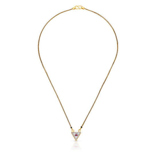 Heart Gold Modern Mangalsutra For Women