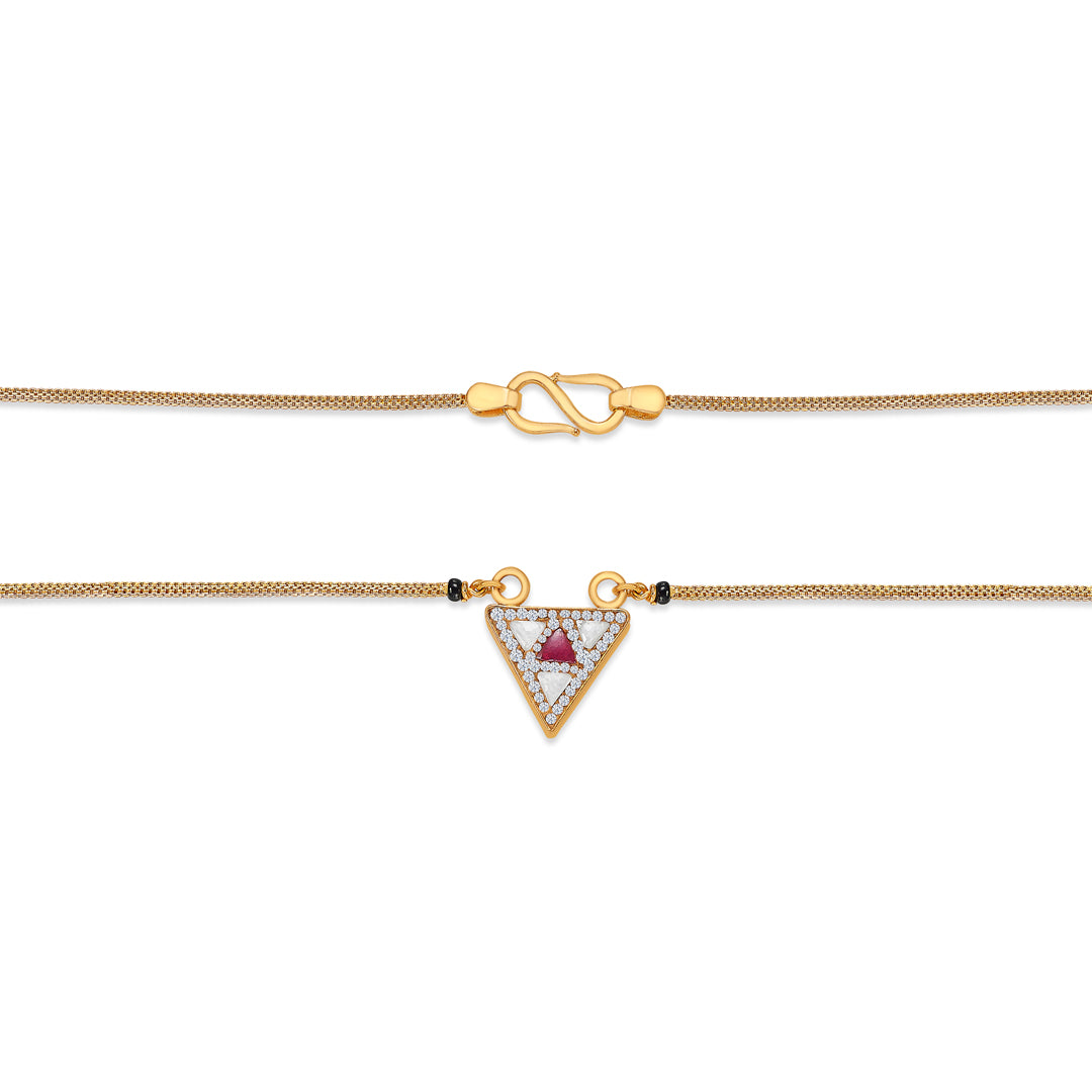 Heart Gold Modern Mangalsutra For Women