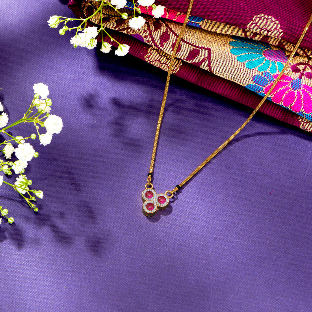 Treble Gold Modern Mangalsutra For Women