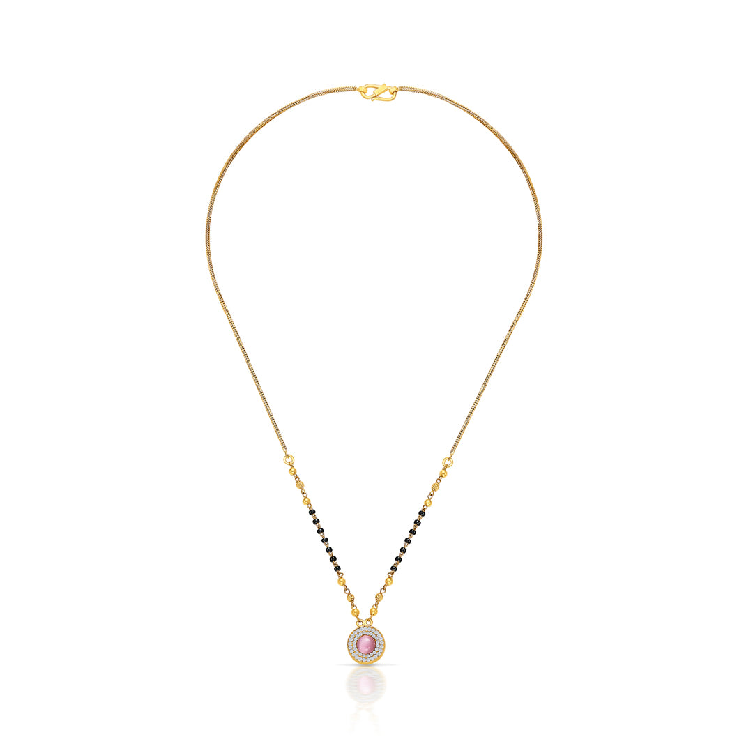 Golden Bliss 22 Karat (916) Yellow Gold Modern Mangalsutra For Women
