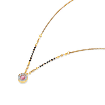 Golden Bliss 22 Karat (916) Yellow Gold Modern Mangalsutra For Women