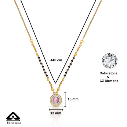 Golden Bliss 22 Karat (916) Yellow Gold Modern Mangalsutra For Women