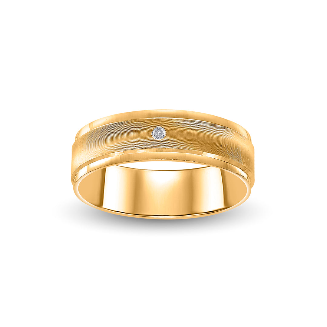 Velvet Glow Men's Gold Ring