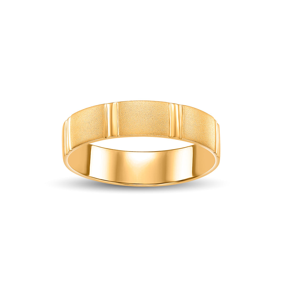 Glowline Arc Men's Gold Ring