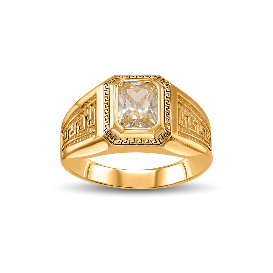 Virasat Manik  Men's  Gold Ring