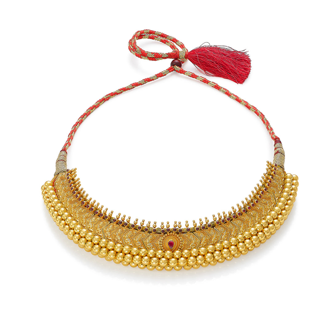 shringarika vajratik gold choker necklace