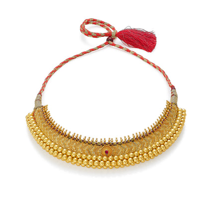 Shringarika Vajratik Gold Choker Necklace