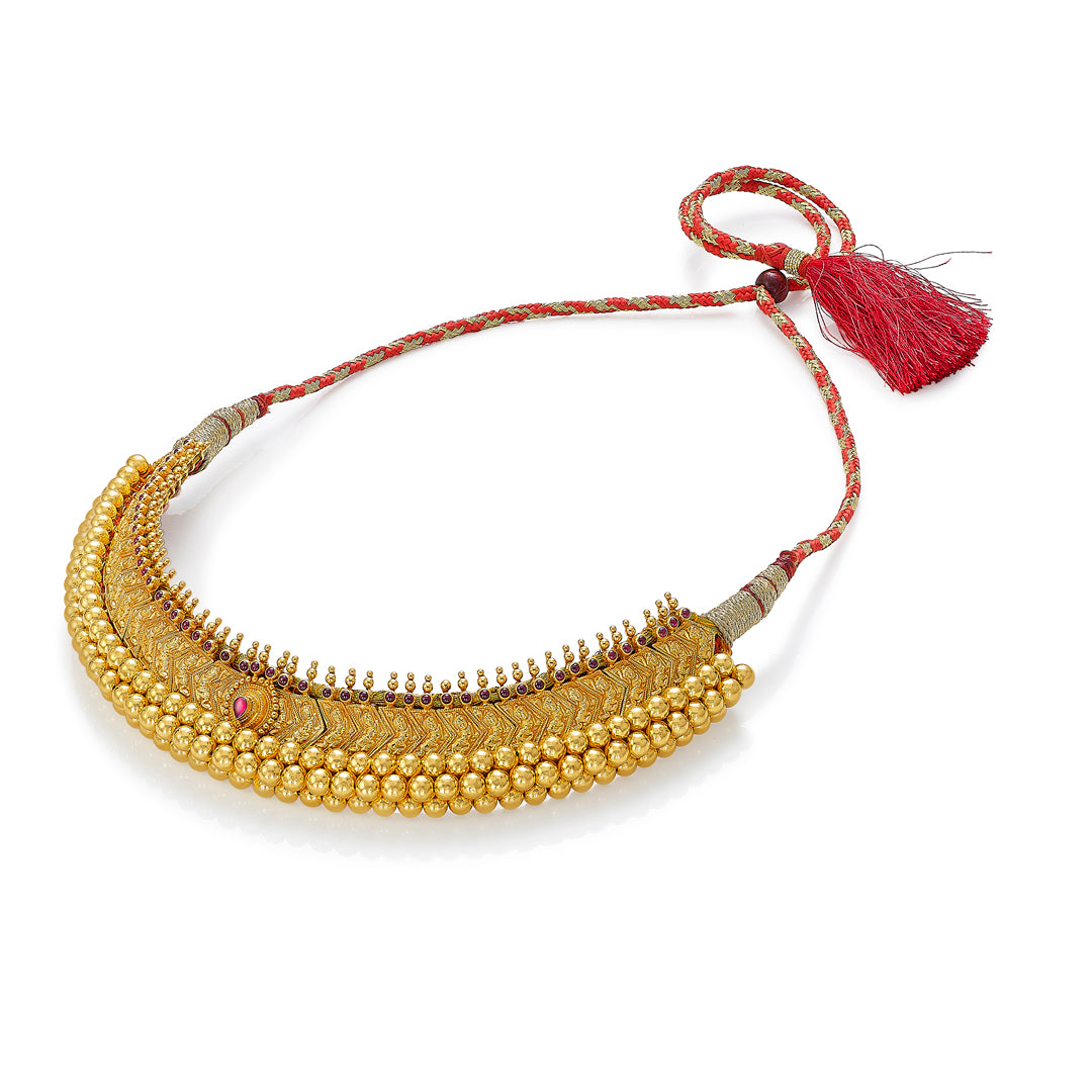 shringarika vajratik gold choker necklace