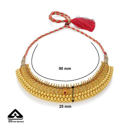 Shringarika Vajratik Gold Choker Necklace