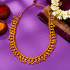 Gokak Kolhapuri Saz Yellow Gold Short Necklace For Woman