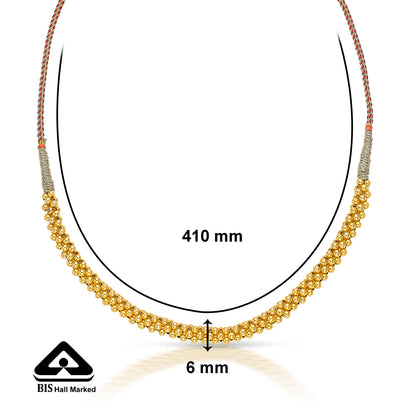Shubhada Yellow Gold Thushi Necklace For Women