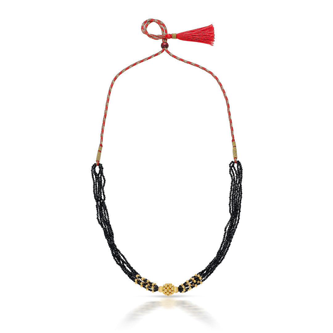 Urban Ethnic Yellow Gold Thushi Necklace For Women