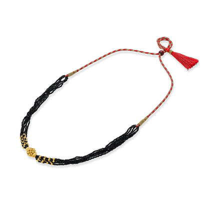 Urban Ethnic Yellow Gold Thushi Necklace For Women