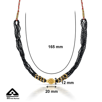 Urban Ethnic Yellow Gold Thushi Necklace For Women