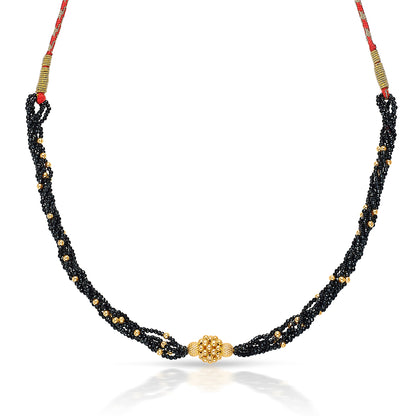 One-Bead Gold Choker For Women