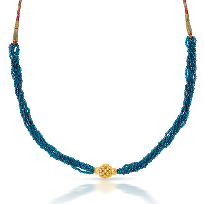 Radiant Sphere Gold Choker For Women