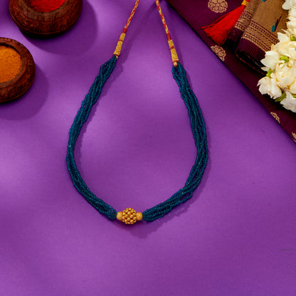 Radiant Sphere Gold Choker For Women