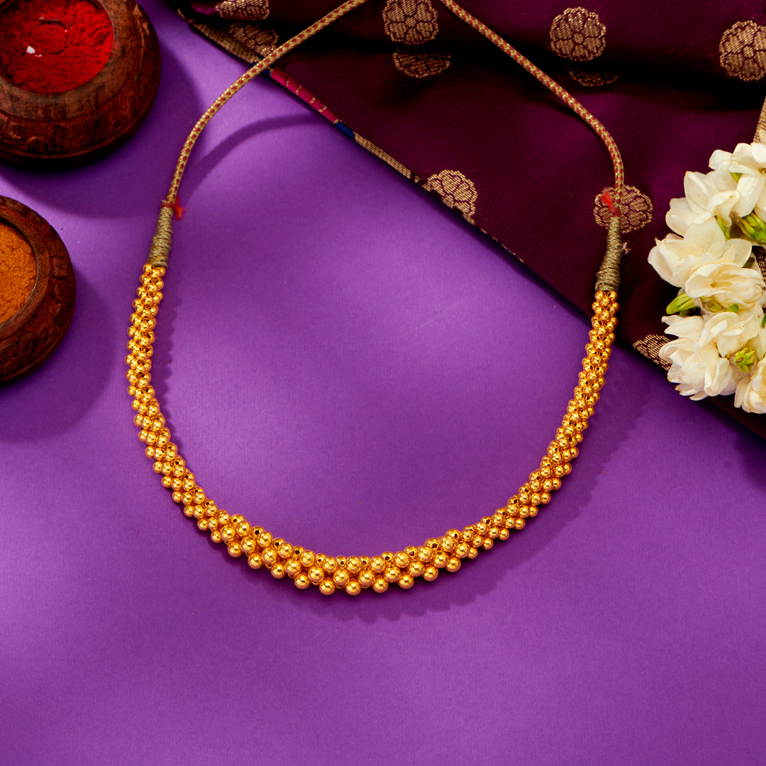 Rani Yellow Gold Thushi Necklace For Women