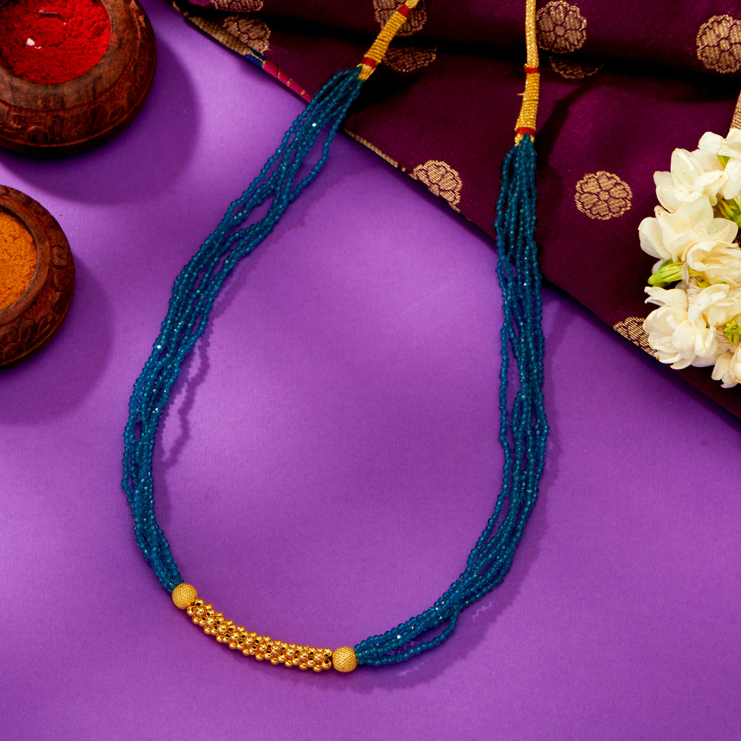 Rudrani Yellow Gold Thushi Necklace For Women