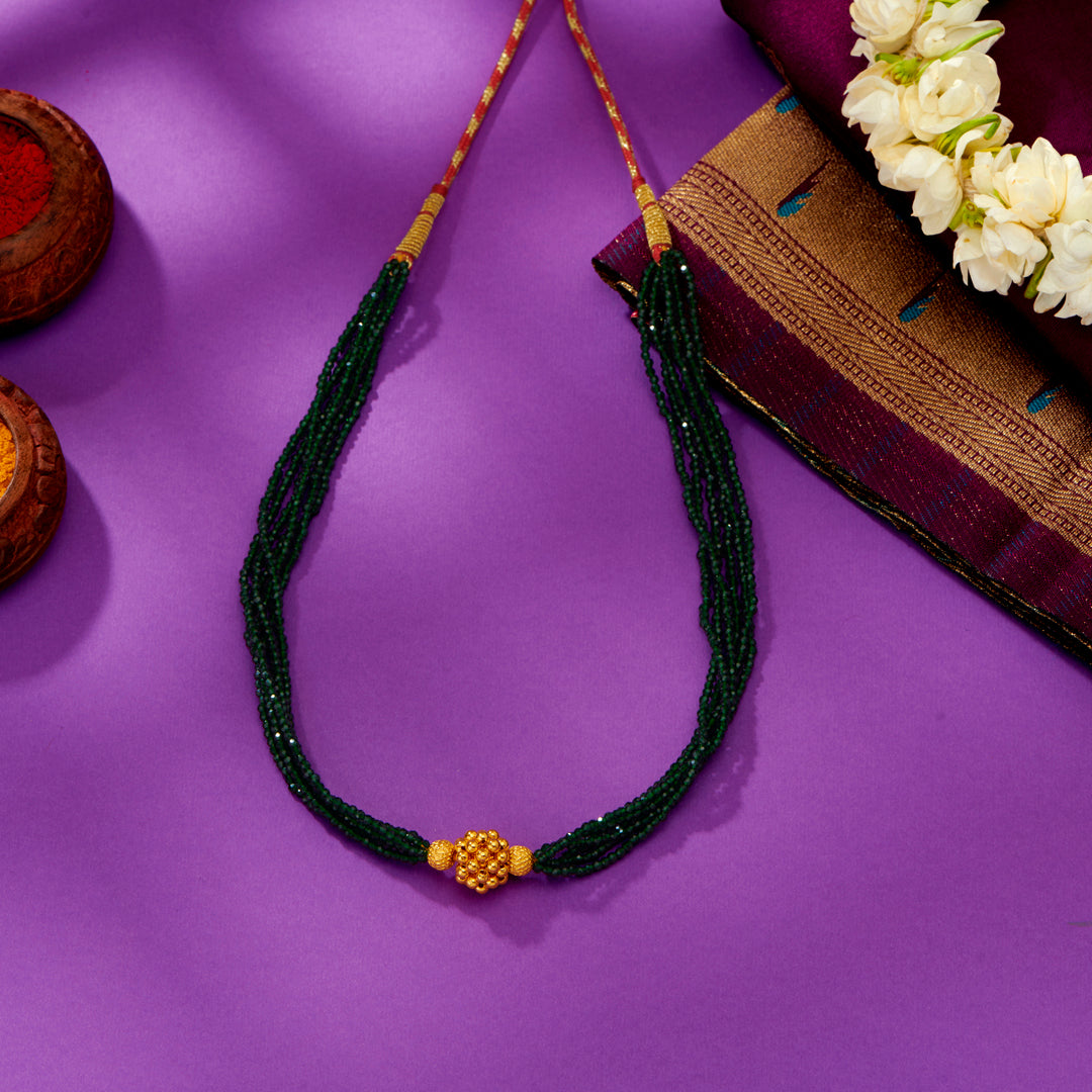 Swarnamala Yellow Gold Thushi Necklace For Women