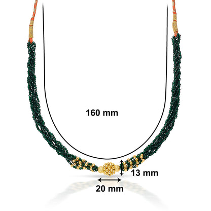 Cultural Yellow Gold Thushi Necklace For Women