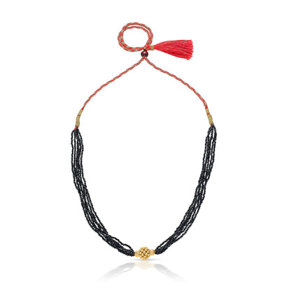 Sankalp Yellow Gold Thushi Necklace For Women