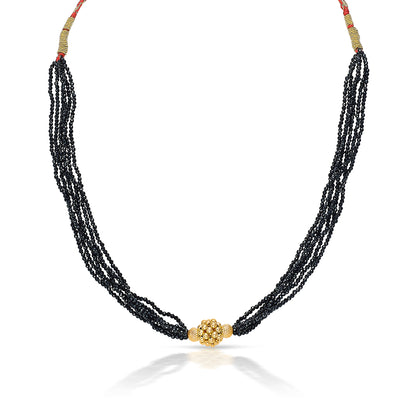 Sankalp Yellow Gold Thushi Necklace For Women